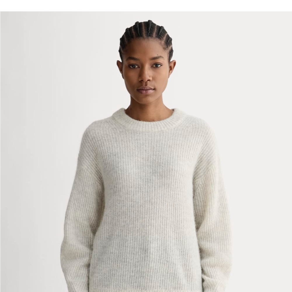 Everlane Alpaca Cocoon Almond Sweater S